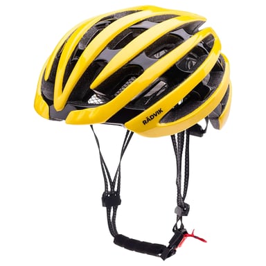 Radvik - Herren/Damen Unisex Helm "Peleton" - EPS-Schaum, PC Plastik, Polyester (Limone/Schwarz)