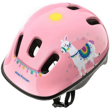 Meteor - Kinder Lama - Fahrradhelm (Pink)
