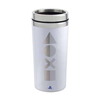 Playstation - Reisebecher, Controller-Tasten, 400ml (Weiß)