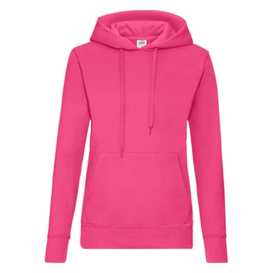 Fruit of the Loom - "Classic" Kapuzenpullover für Damen (Fuchsie)
