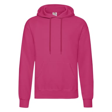 Fruit of the Loom - "Classic" Kapuzenpullover für Herren (Fuchsie)