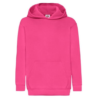 Fruit of the Loom - "Classic" Kapuzenpullover für Kinder (Fuchsie)