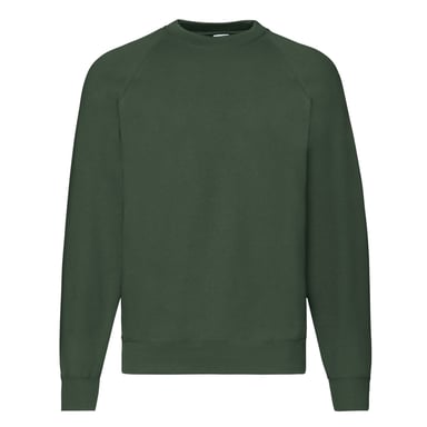 Fruit of the Loom - "Classic" Sweatshirt für Herren Raglanärmel (Flaschengrün)