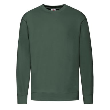 Fruit of the Loom - Sweatshirt für Herren angesetzte Ärmel (Flaschengrün)