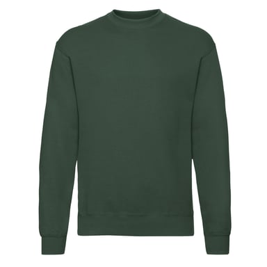 Fruit of the Loom - "Classic" Sweatshirt für Herren angesetzte Ärmel (Flaschengrün)