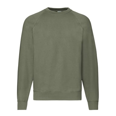 Fruit of the Loom - "Classic" Sweatshirt für Herren Raglanärmel (Klassisch Olivgrün)