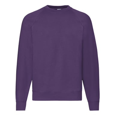 Fruit of the Loom - "Classic" Sweatshirt für Herren Raglanärmel (Violett)