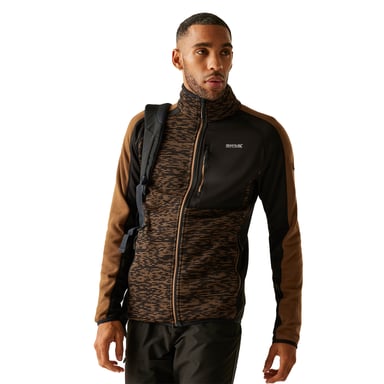 Regatta - "Oakar" Fleece-Oberteil für Herren (Nussbraun/Schwarz)