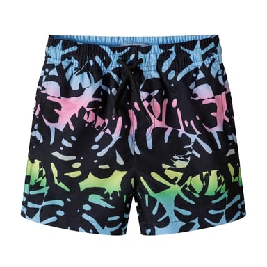 Minoti - Badeshorts für Jungen, Mesh-Futter (Schwarz)