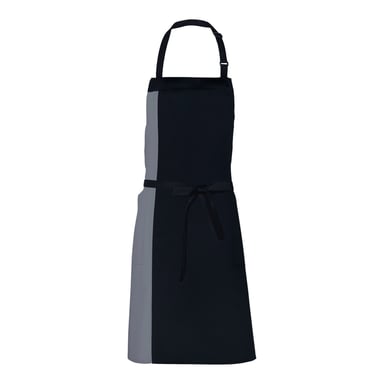 Link Kitchen Wear - Herren/Damen Unisex Schürze "Duo" (Schwarz/Dunkelgrau)