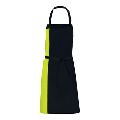 Link Kitchen Wear - Herren/Damen Unisex Schürze "Duo" (Schwarz/Limone)