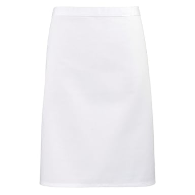 Premier - Herren/Damen Unisex Taillenschürze "Colours Collection" (Weiß)
