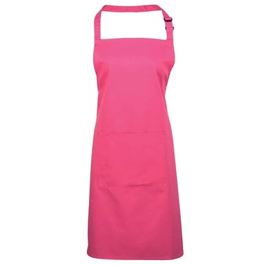 Premier - "Colours Collection" Latzschürze für Herren/Damen Unisex, Tasche (Leuchtend Pink)