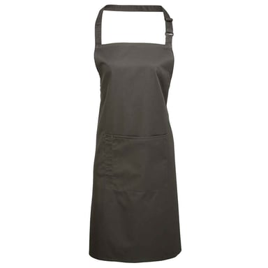 Premier - "Colours Collection" Latzschürze für Herren/Damen Unisex, Tasche (Dunkelgrau)