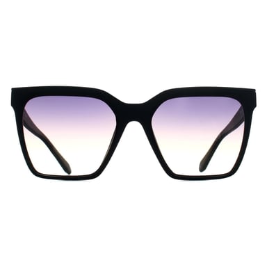 Quay Level Up 77707 mattschwarze Sonnenbrille mit Mohnblumen-Farbverlauf
