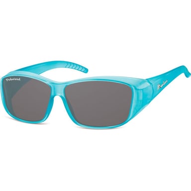 Montana FO4 F matt blau rauch polarisierte Fit über Brille Sonnenbrille