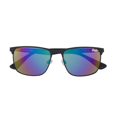 Superdry SDS Ace 004 Gummi schwarz Ölfleck Spiegel Sonnenbrille
