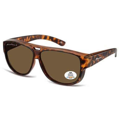 Montana FO6 D matt schildpatt braun polarisiert fit über Gläser Sonnenbrille