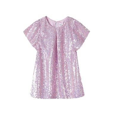 Minoti - Kleid für Mädchen, Flatter-Ärmel (Pink)