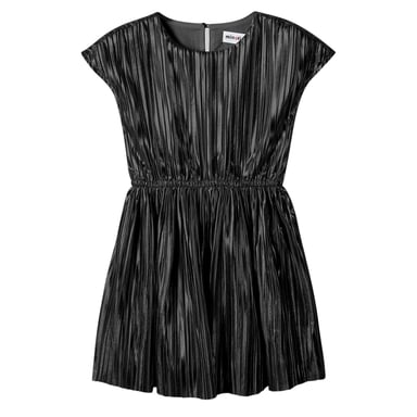 Minoti - Kleid für Mädchen, Mit Falten (Schwarz)