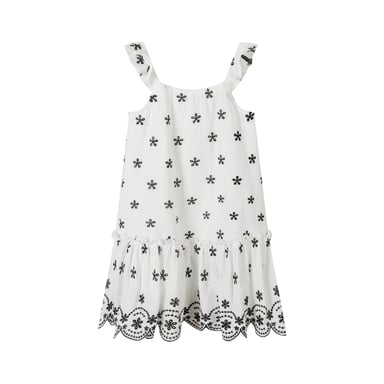 Minoti - Kleid für Mädchen (Weiß/Schwarz)