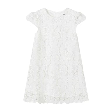 Minoti - Kleid für Mädchen, kurzärmlig (Weiß)