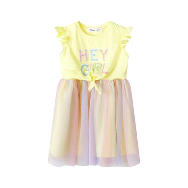 Minoti - Kleid für Mädchen, Netzrock, Rüschen (Gelb)