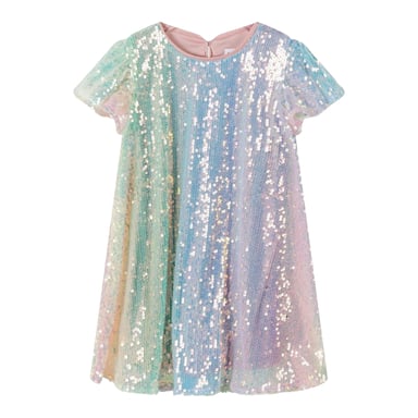 Minoti - Kleid für Mädchen, Flatter-Ärmel (Bunt)