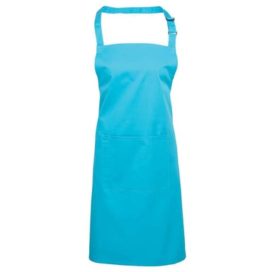 Premier - "Colours Collection" Latzschürze für Herren/Damen Unisex, Tasche (Türkis)