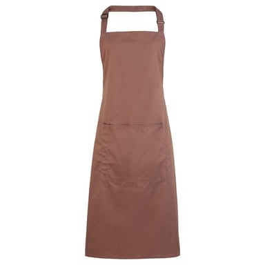 Premier - "Colours Collection" Latzschürze für Herren/Damen Unisex, Tasche (Mokka)