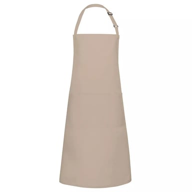 Karlowsky - Latzschürze "Basic", Tasche (Sand)