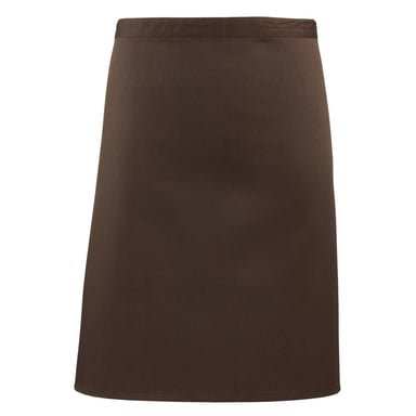 Premier - Herren/Damen Unisex Taillenschürze "Colours Collection" (Braun)