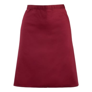 Premier - Herren/Damen Unisex Taillenschürze "Colours Collection" (Burgunderrot)