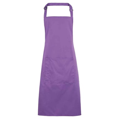 Premier - "Colours Collection" Latzschürze für Herren/Damen Unisex, Tasche (Reiches Violett)