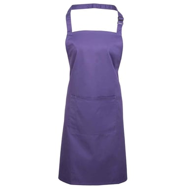 Premier - "Colours Collection" Latzschürze für Herren/Damen Unisex, Tasche (Violett)