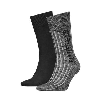 Tommy Hilfiger - Socken für Herren (2er-Pack) (Schwarz/Grau)
