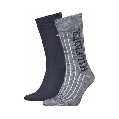 Tommy Hilfiger - Socken für Herren (2er-Pack) (Marine/Grau)