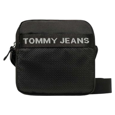Tommy Hilfiger - Umhängetasche für Herren , Mesh-Einsatz (Schwarz)