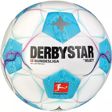Select - "Derbystar Bundesliga Brillant Replica V24" Fußball (Weiß/Blau)