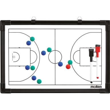 Molten - Basketball-Taktik-Tafel "MSBB" (Schwarz/Weiß)