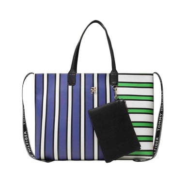 Tommy Hilfiger - Handtasche, Blockfarben (Blau/Grün)