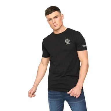 Crosshatch - "Chittingtons" T-Shirt für Herren (Schwarz)