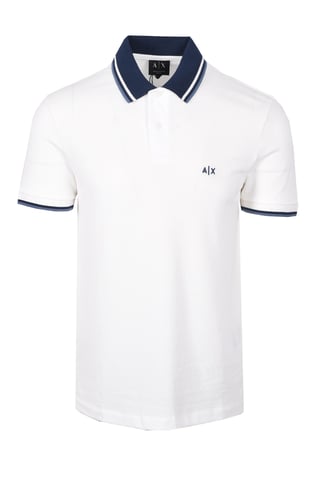 ARMARNI EXCHANGE POLO SHIRT OFF WHITE