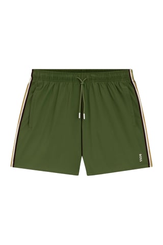 Boss Black ICONIC SWIM SHORTS OPEN GREEN
