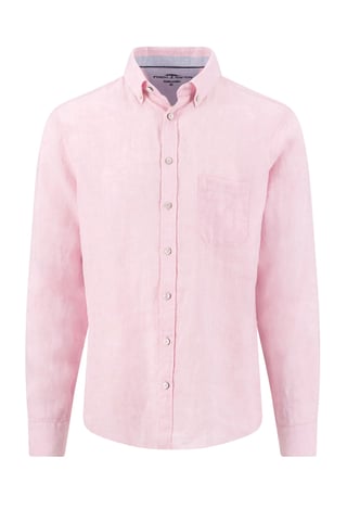 FYNCH-HATTON LONG SLEEVED LINEN SHIRT MAGNOLIA