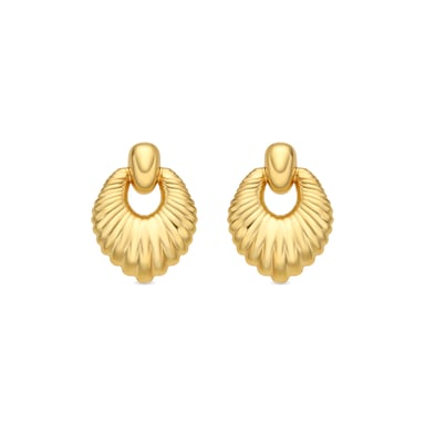 Luxenter Ohrringe mit 18 Karat Gelbgold-Finish – Rajba