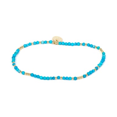 Luxenter Armband mit 18 Karat Gelbgold-Finish und Türkis – Midxi