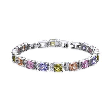 Luxenter Armband in Silberoptik mit bunten Zirkonia – Lita