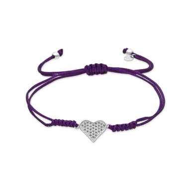 Luxenter Armband in Silberoptik mit Zirkonia – Heart