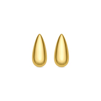 Luxenter Ohrringe aus 925er Sterlingsilber mit 18-karätiger Gelbgold-Finish – Leofra
